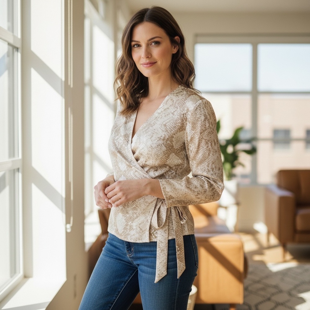 Revolve Three Eightyโ Two Stella Surplice Blouse
NWT